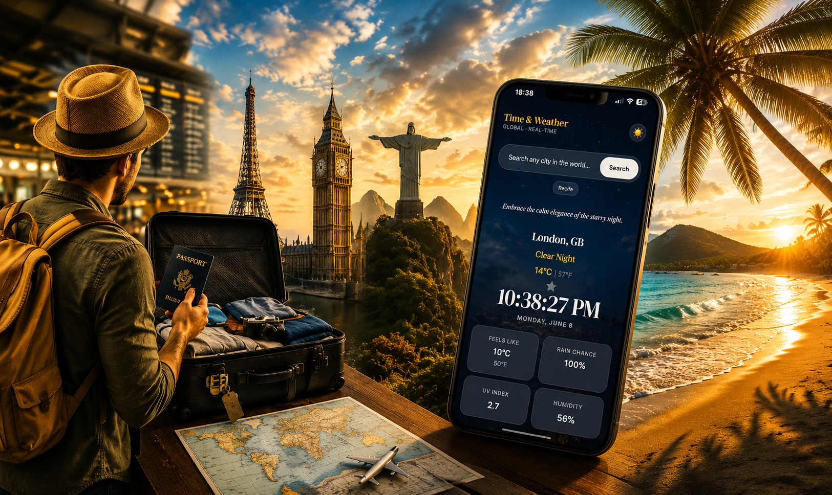 Travel Weather Guides — plan smarter with live UV index and forecasts